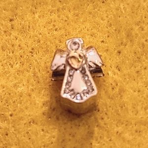 Silver & Gold Angel Charm fits Pandora Type Bracelets